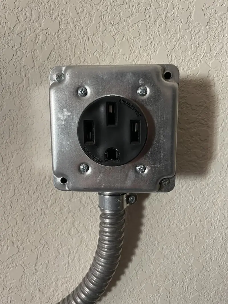 NEMA 14-50 outlet installed for Smart Home Electrical in Pineville